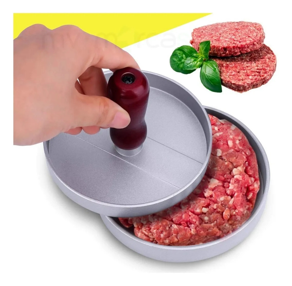 Miniatura 4 de Molde Prensa Manual Para Carne Hamburgue